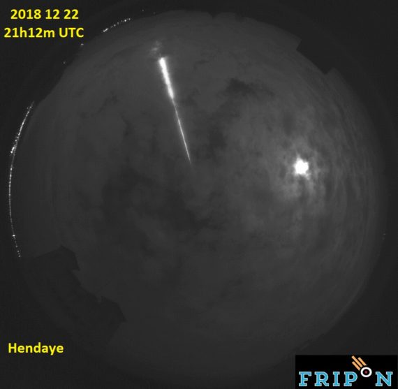 Bolide du 22 décembre, 22h12