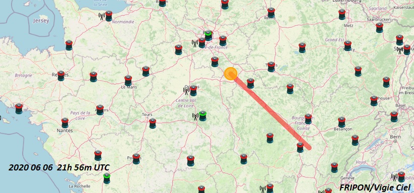 Bolide du 6 juin, 23h55