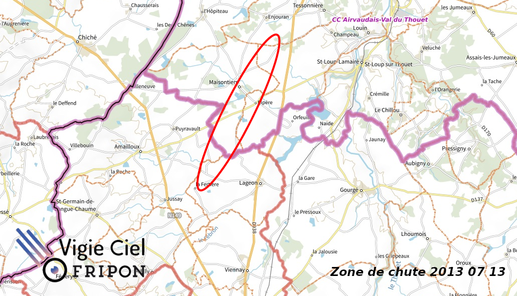 Zone de chute